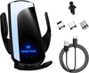 Wireless Car Charger, 15W Fast Charging Air Vent Mount Auto-Clamping Phone Holder
